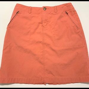 Coral Skirt Eddie Bauer Size 6 Stretch